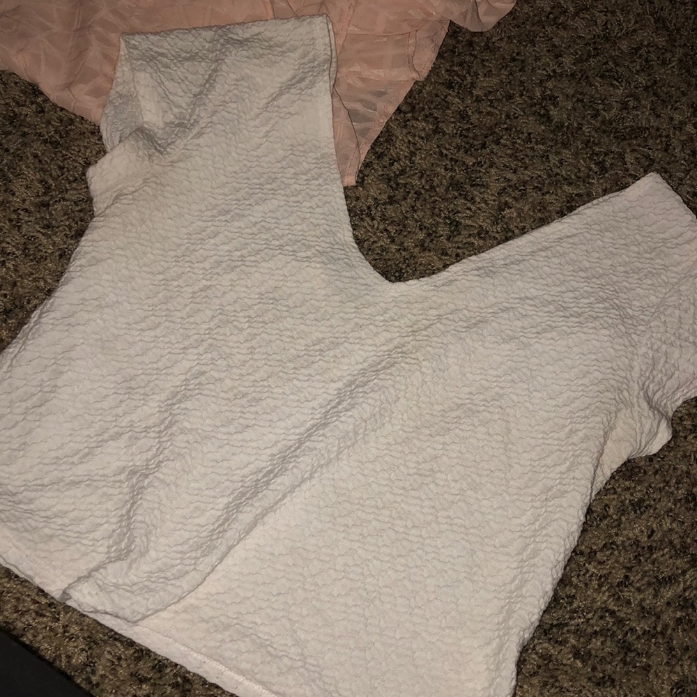 White crop top